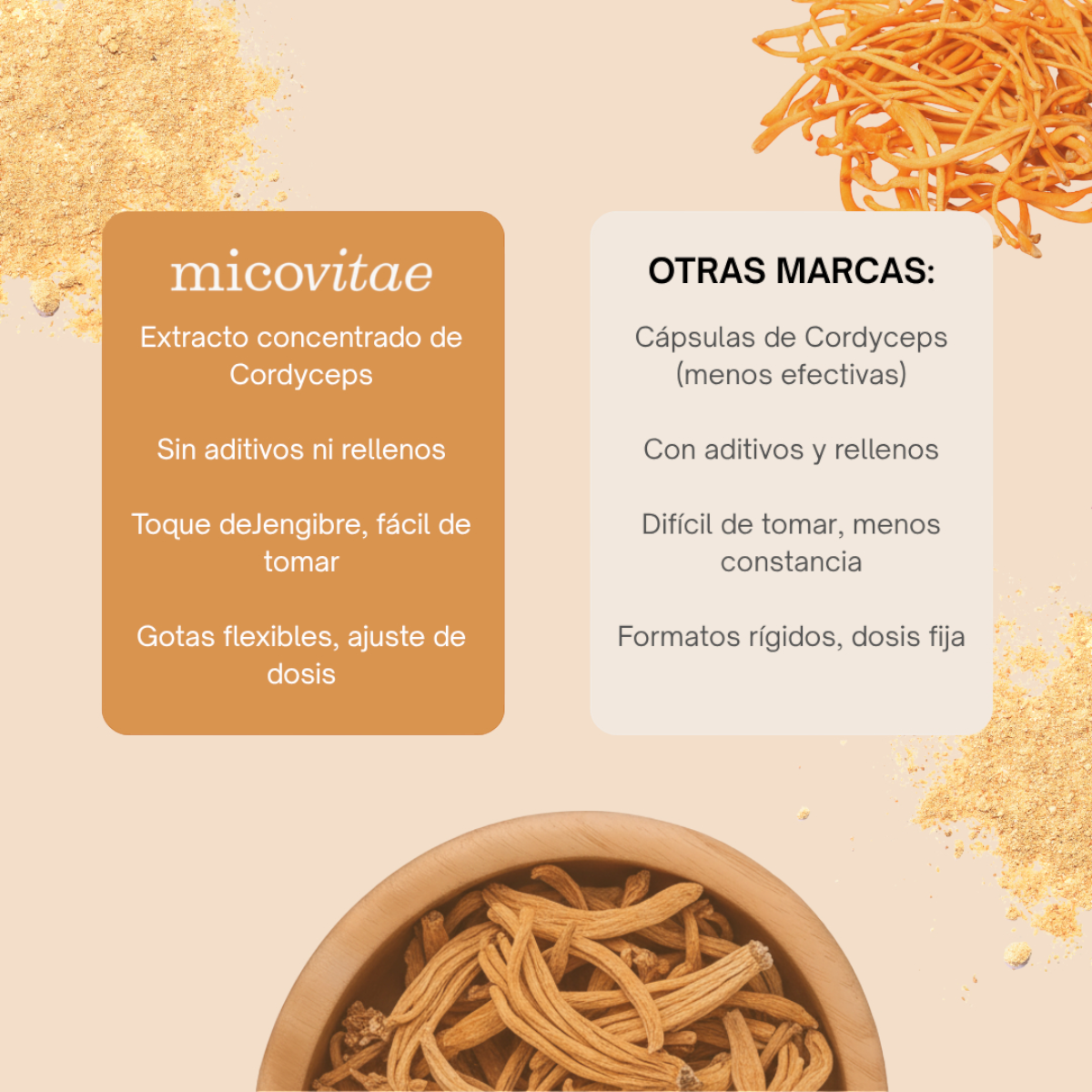 Energía (Cordyceps militaris)