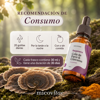 Recomendación de consumo del extracto de Cola de Pavo Micovitae