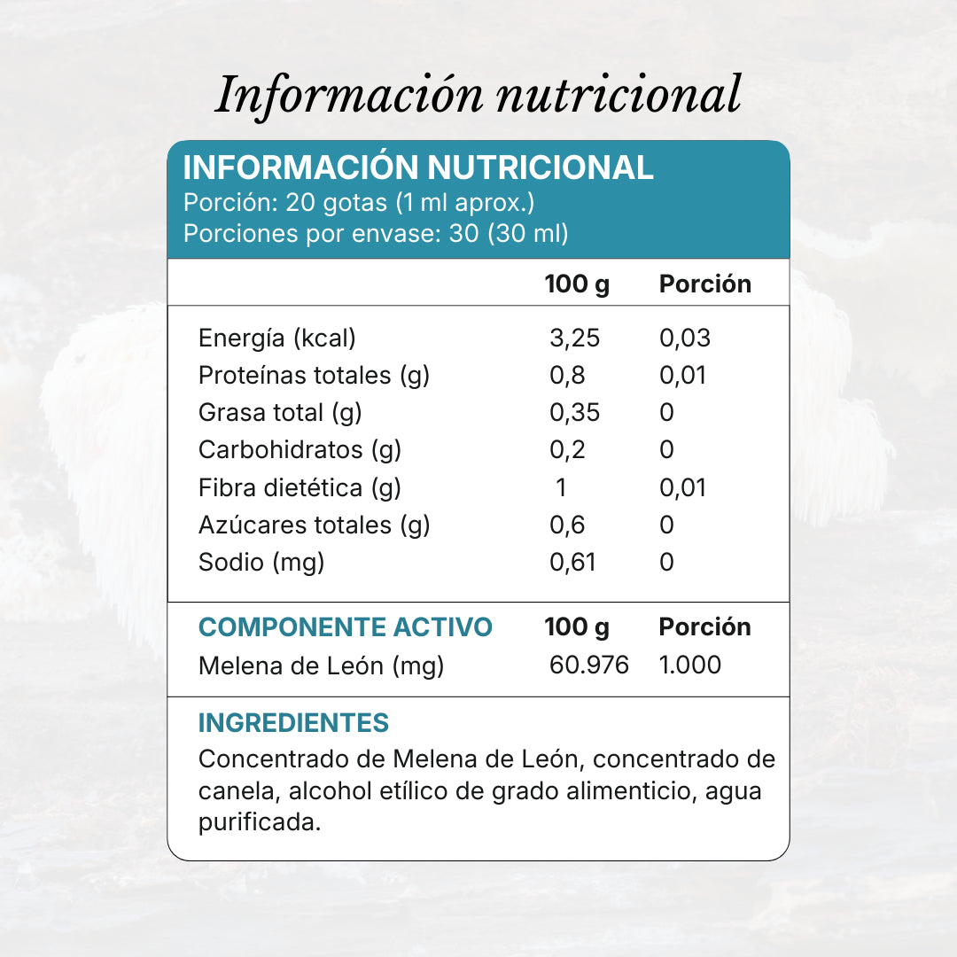 Focus | Extracto de Melena de León